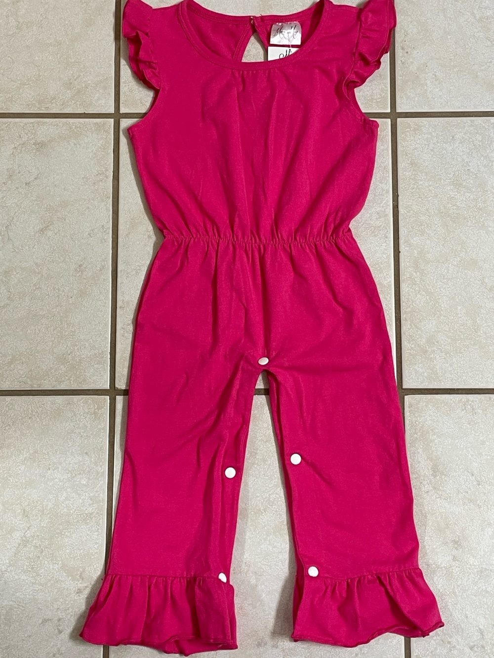 Big Sister Ruffled Romper